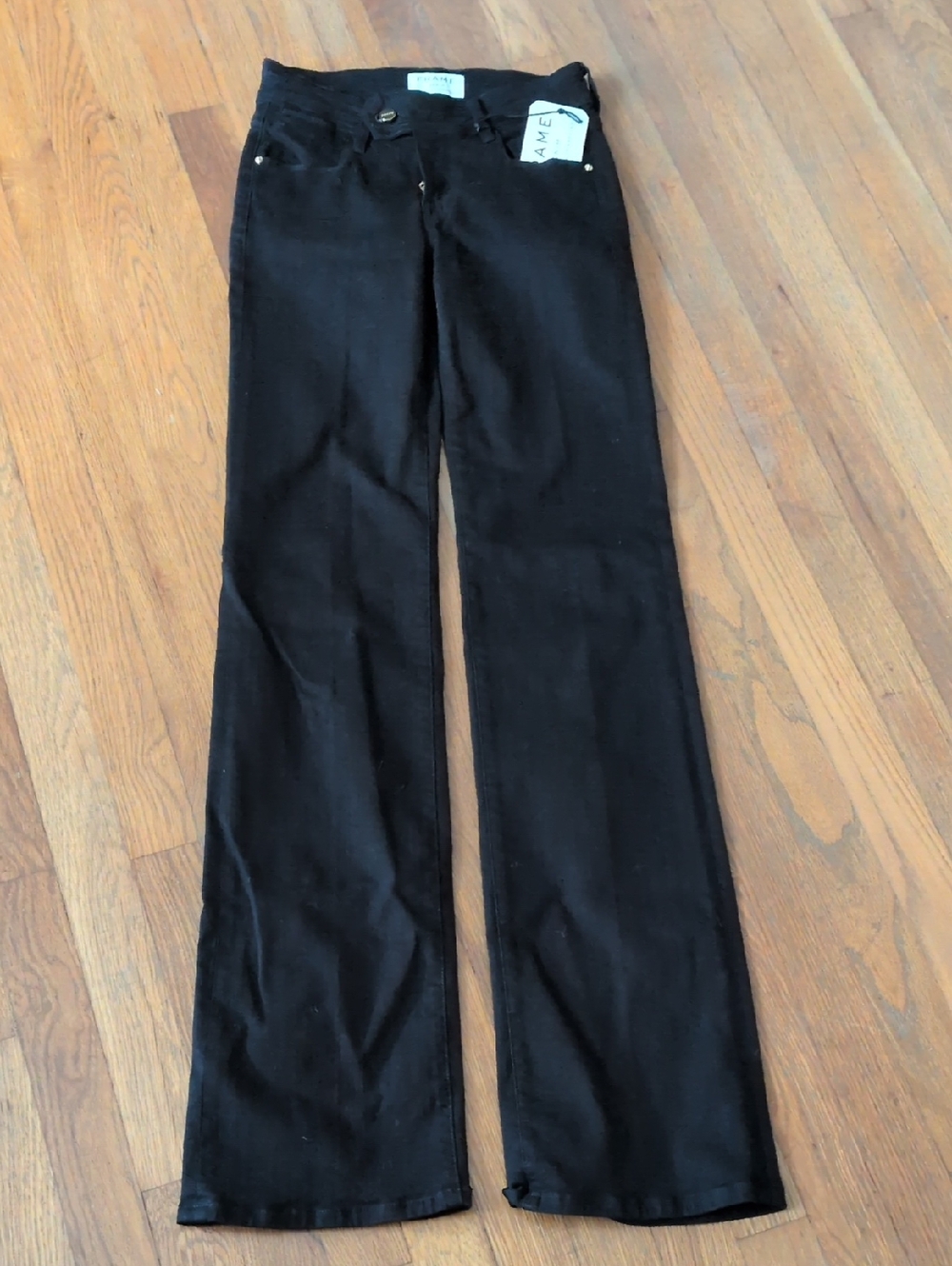 Frame Denim Black High-Rise Jeans